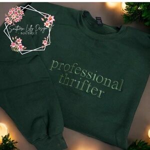 Professional Thrifter Embroidered Crewneck Sweatshirt